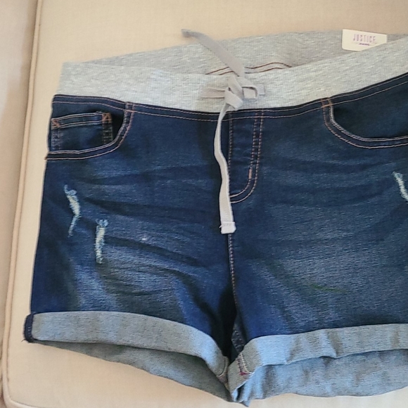 Justice soft knit waist short